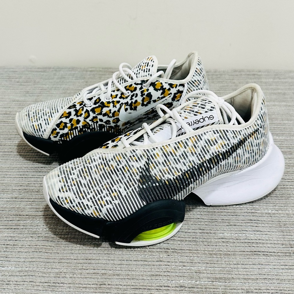 Nike Air Zoom SuperRep 2 Shoes Womens 8 Leopard HIIT Training Athletic Gym
